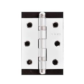 Dobradiça Inox Polido 3530 Com Raio Prata