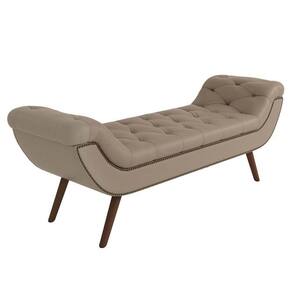 Puff Recamier 195Cm Vêneto P02 Sintético Bege - Mpozenato