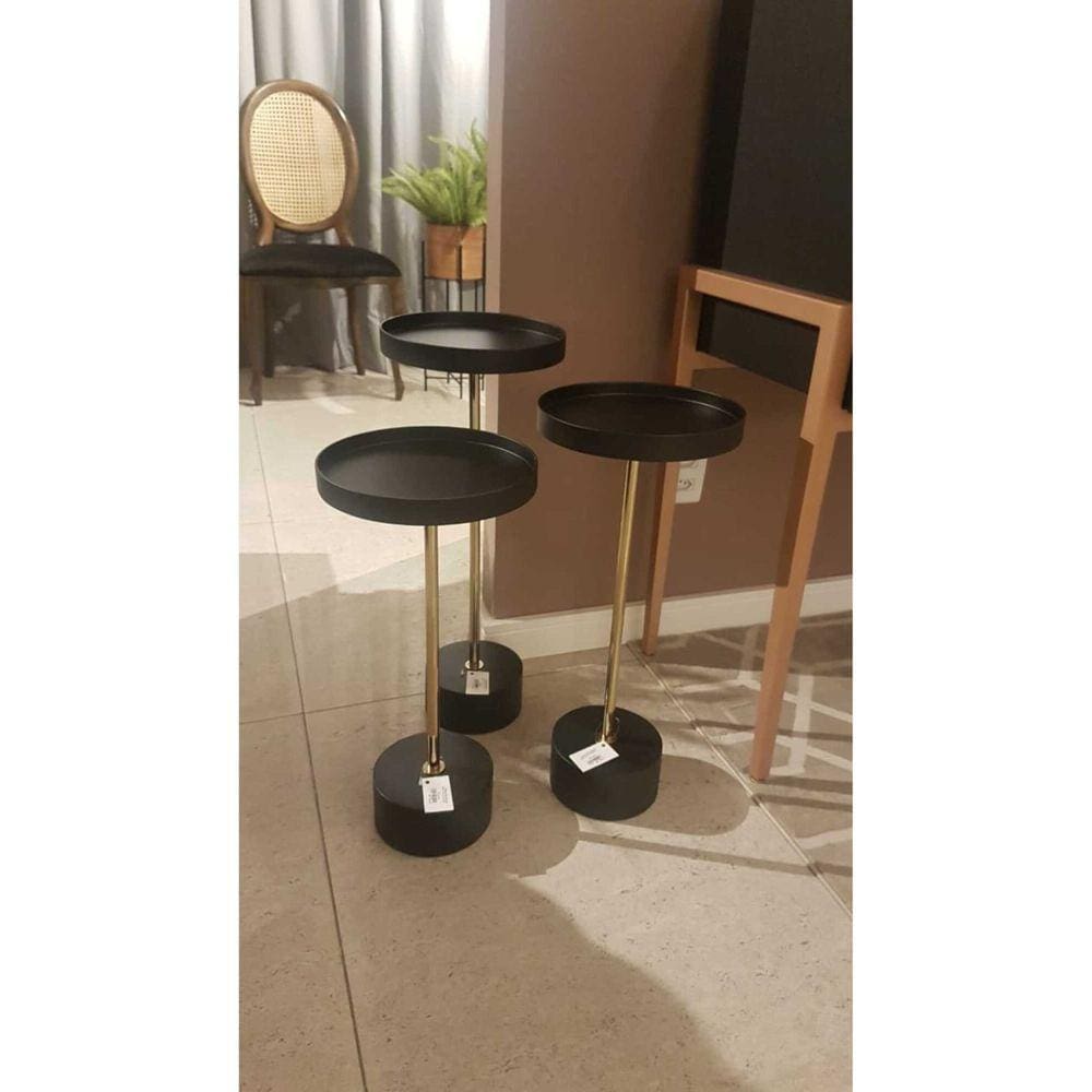 Mesa Apoio Valentin Alta Essentials Preto