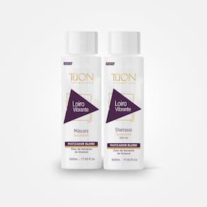 Kit Loiro Vibrante Shampoo, Máscara E Complexo Matizador - Tuon