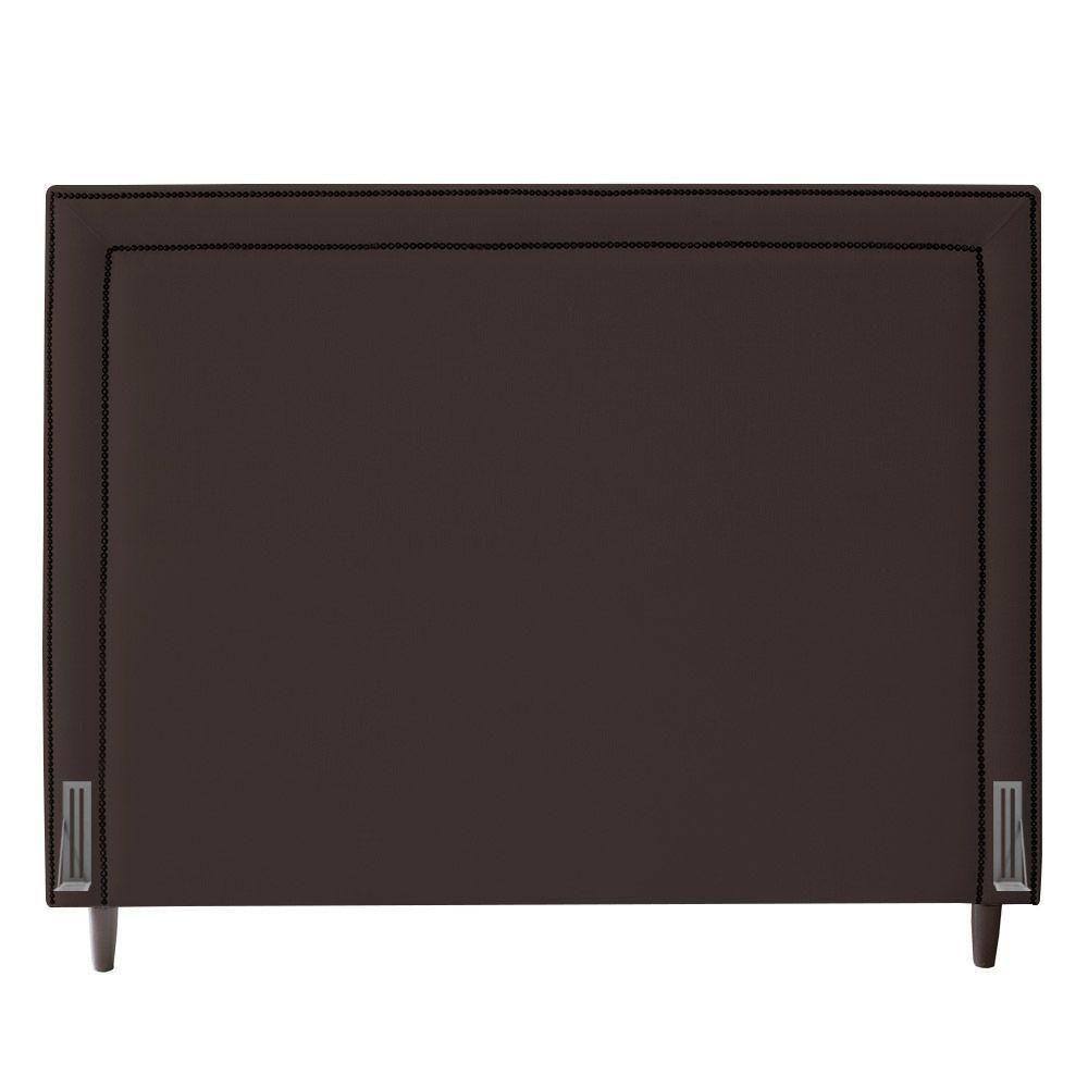 Cabeceira Queen Size Maísa 160Cm C/ Frame Suede Marrom