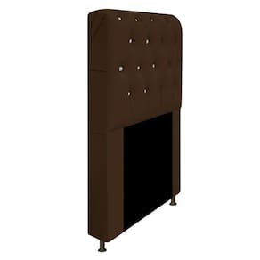 Cabeceira Solteiro Lady A05 C/ Strass 90 Cm Corano Marrom