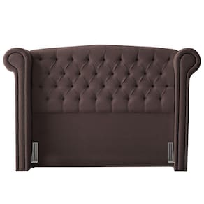 Cabeceira King Size Adelle 195Cm C/ Frame Marrom