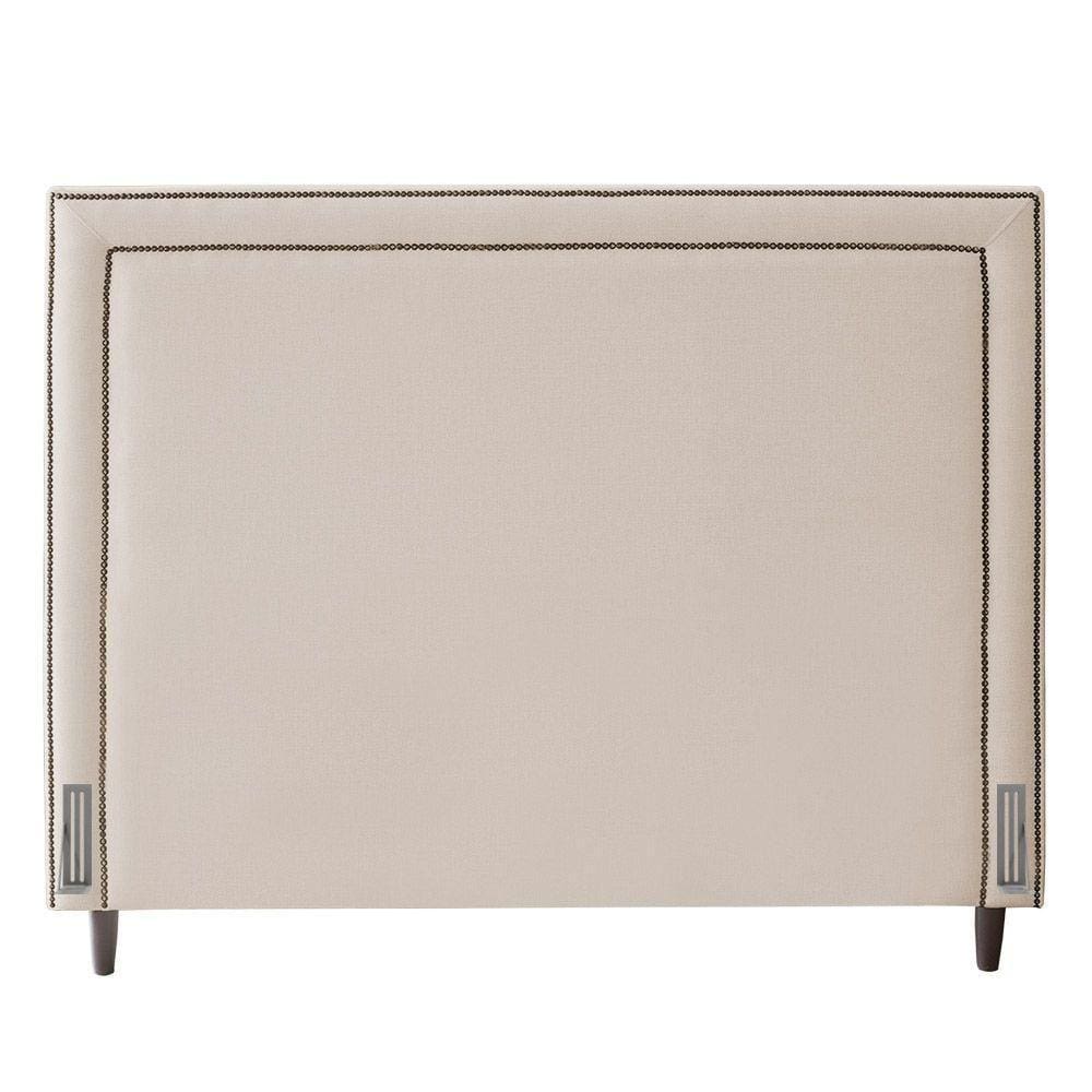 Cabeceira King Size Maísa 195Cm C/ Frame Linho Bege
