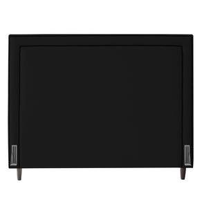Cabeceira Cama Box Casal Maísa 140Cm Com Frame Suede Preto