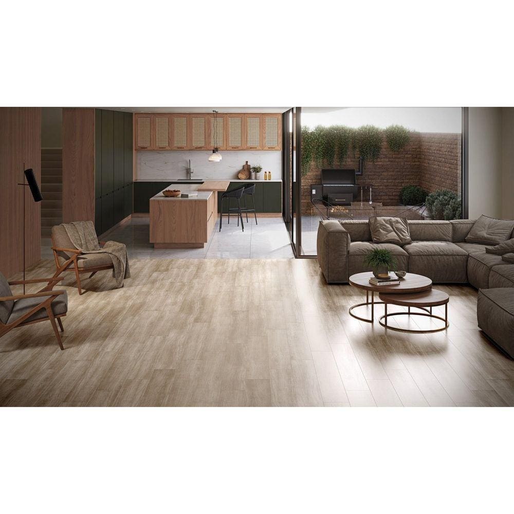 Piso Laminado Prime 7mmx19,7cmx135,7cm Eucaflorr - caixa com 2,14m2 - Prime Elmo Marroml