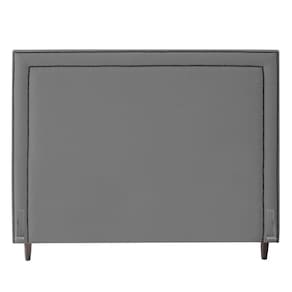 Cabeceira Cama Box Casal Maísa 140Cm Com Frame Cinza