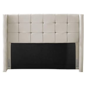 Cabeceira Cama Box Casal Gioconda 140Cm Com Frame Bege