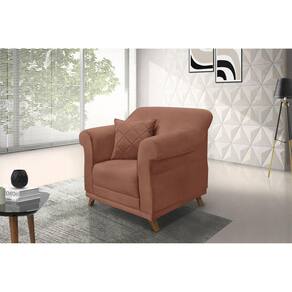 Poltrona Veludo Arras Spezzia Decor Cobre