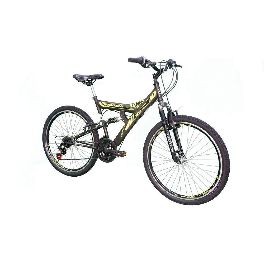 Bicicleta A26 Tb300xs MTB 21V com Dupla Suspensão TK3 Track Preto/Amarelo