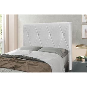 Cabeceira Casal 140cm Linho Rústico Aquilla Spezzia Decor Grigio