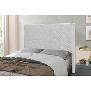 Cabeceira King 195cm Linho Rústico Esmeralda Spezzia Decor Grigio