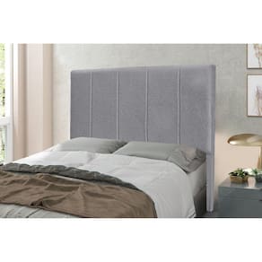 Cabeceira King 195cm Linho Rústico Ravenna Spezzia Decor Cinza