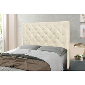 Cabeceira Casal 140cm Linho Rústico Tânia Spezzia Decor Pérola
