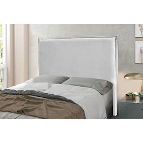 Cabeceira Casal 140cm Linho Rústico Veneza Spezzia Decor Grigio