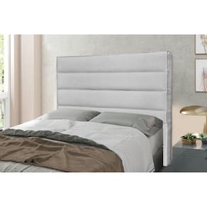 Cabeceira Casal 140cm Linho Rústico La Italiana Spezzia Decor Grigio