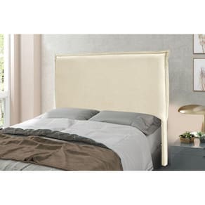 Cabeceira Queen 160cm Linho Rústico Veneza Spezzia Decor Pérola