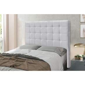 Cabeceira Casal 140cm Linho Rústico Verona Spezzia Decor Grigio