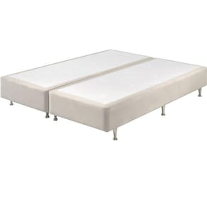 Base Box Queen Somiê UNI Veludine 37x158x198cm Ecoflex Perolado