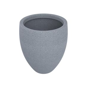 Vaso de Planta Cônico 50x50cm Polietileno sem Prato Fibrarte Lux Telhas Branco Stone
