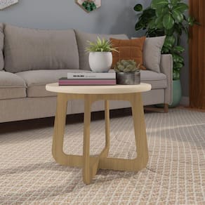 Mesa de Centro Jasmin Off White/Carvalho
