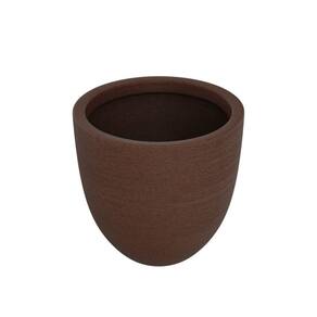 Vaso de Planta Cônico 40x45cm Polietileno sem Prato Fibrarte Lux Telhas Marrom Stone