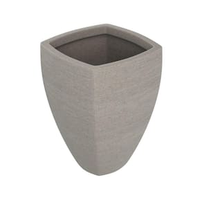 Vaso de Planta Trapezoidal 60x55cm Polietileno sem Prato Fibrarte Bege Stone