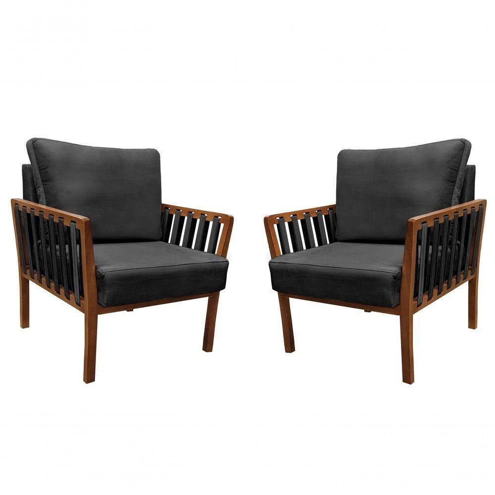 Kit 2 Poltronas Decorativa Luxo Califórnia Dora Bela 0131