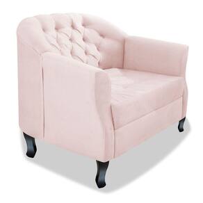 Poltrona Julia A02 Suede Doce Sonho Móveis Cor Rosê