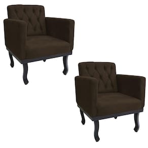 Kit 02 Poltrona Classic Corano Marrom