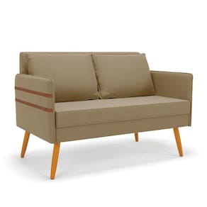 Namoradeira 02 Lugares Mari Suede Marrom Rato Castanho