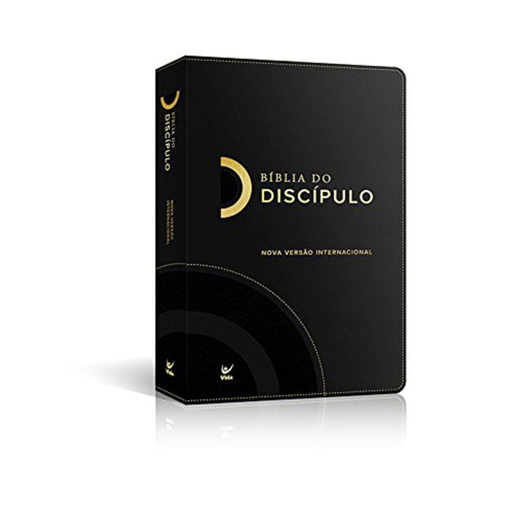 Bíblia Do Discípulo Nvi - Capa Luxo Preta