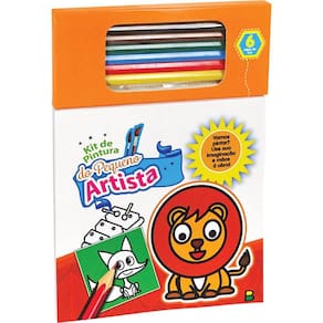 Kit De Pintura Do Pequeno Artista - Laranja