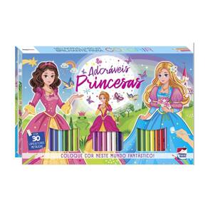 Meu Incrível Livro Kit Brilhante Para Colorir - Adoráveis Princesas