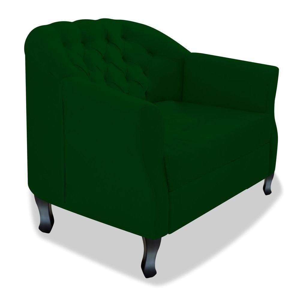 Poltrona Julia A02 Suede - Adj Decor Cor Verde