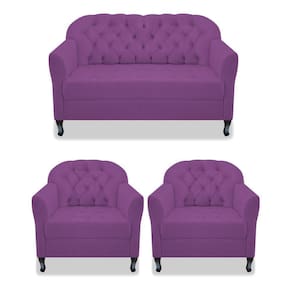 Kit Namoradeira E 02 Poltrona Julia A02 Roxo