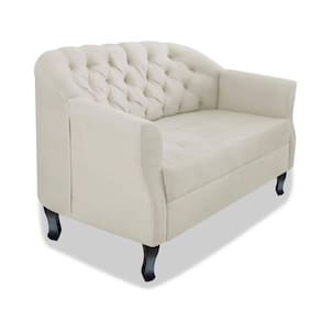 Namoradeira Julia A02 Suede - Adj Decor Cor Bege