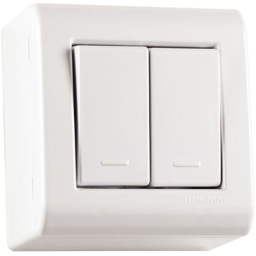 Caixa C/2 Interruptor Simples 10A Tramontina