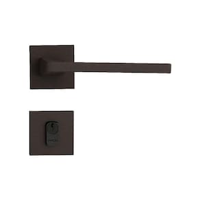 Fechadura em Zamac Roseta Quadrada 502-55 Externa Sara Pado