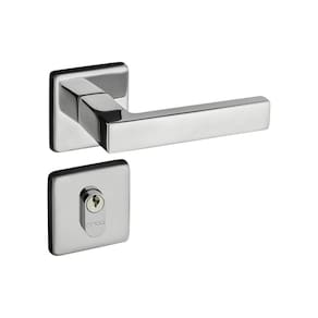 Fechadura 409 Roseta Quadrada Máquina 55 Cromada Pado