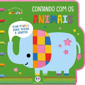 Contando Com Animais - Com Feltro Para Tocar E Sentir
