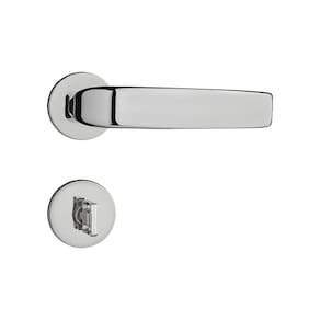 Fechadura Inox Polido Roseta Redonda 882-55 Banheiro Victoria