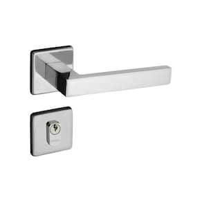 Fechadura Inox Polido Roseta Quadrada 940-55 Barra Externa Pado