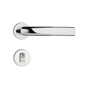 Fechadura Inox Polido Roseta Redonda 582-55 Luma Externa Pado