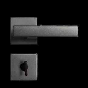 Fechadura 408 Roseta Quadrada Máquina 55 Preto Pado