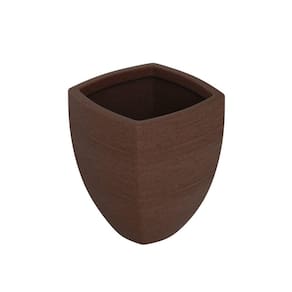 Vaso de Planta Trapezoidal 40x45cm Polietileno sem Prato Fibrarte Marrom Stone