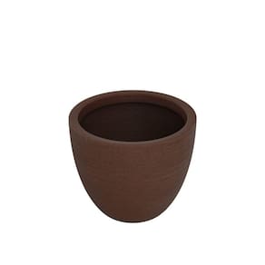 Vaso de Planta Cônico 30x36cm Polietileno sem Prato Fibrarte Marrom Stone