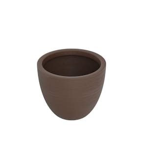 Vaso de Planta Cônico 30x36cm Polietileno sem Prato Fibrarte Marron Café