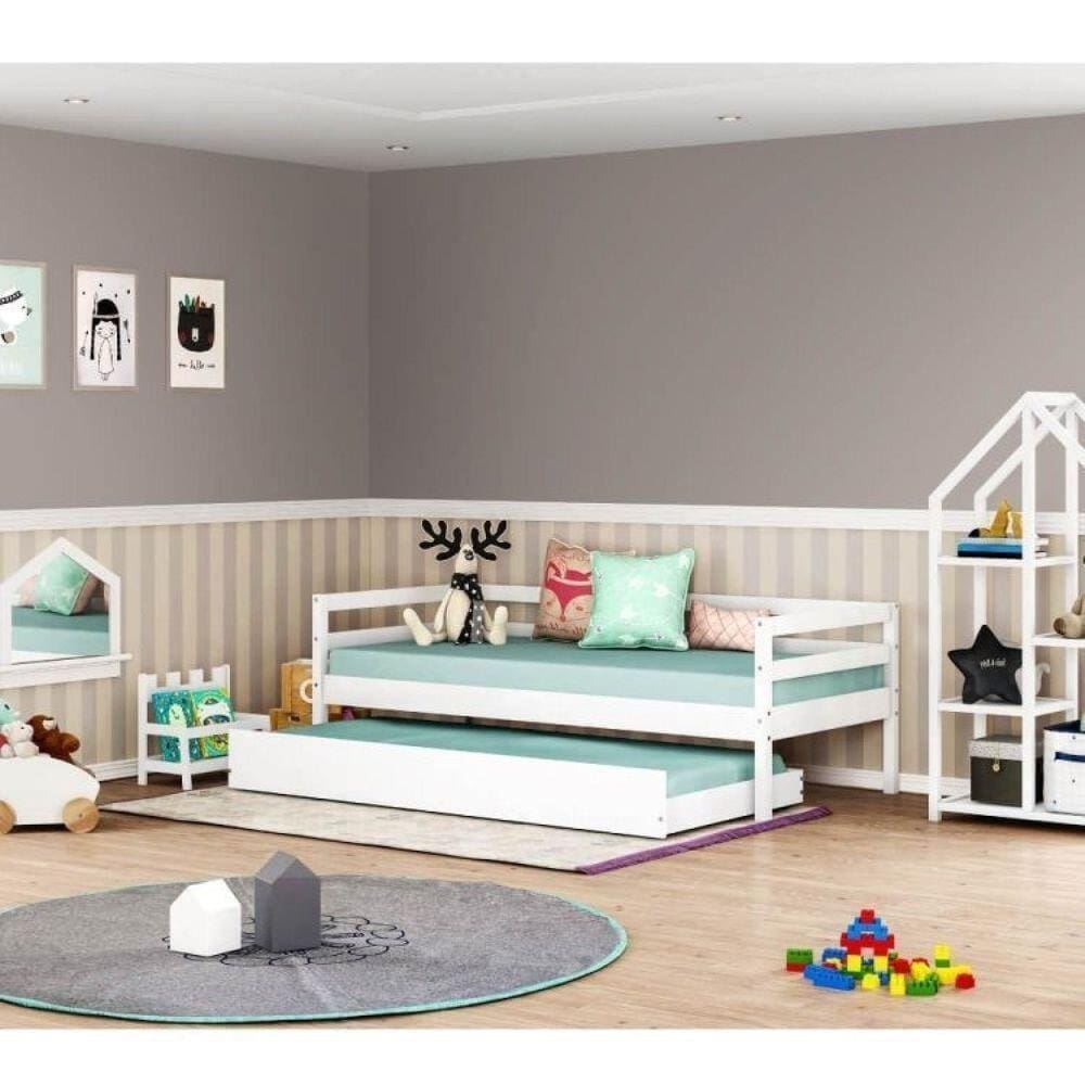 Bicama Solteiro Infantil Prime Casatema Branco