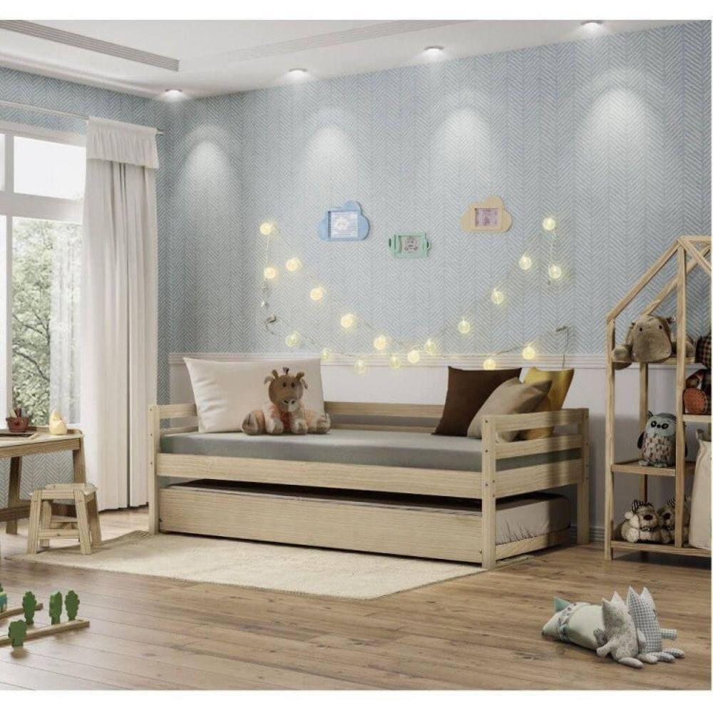 Cama Babá Prime com Cama Auxiliar Casatema Marroml